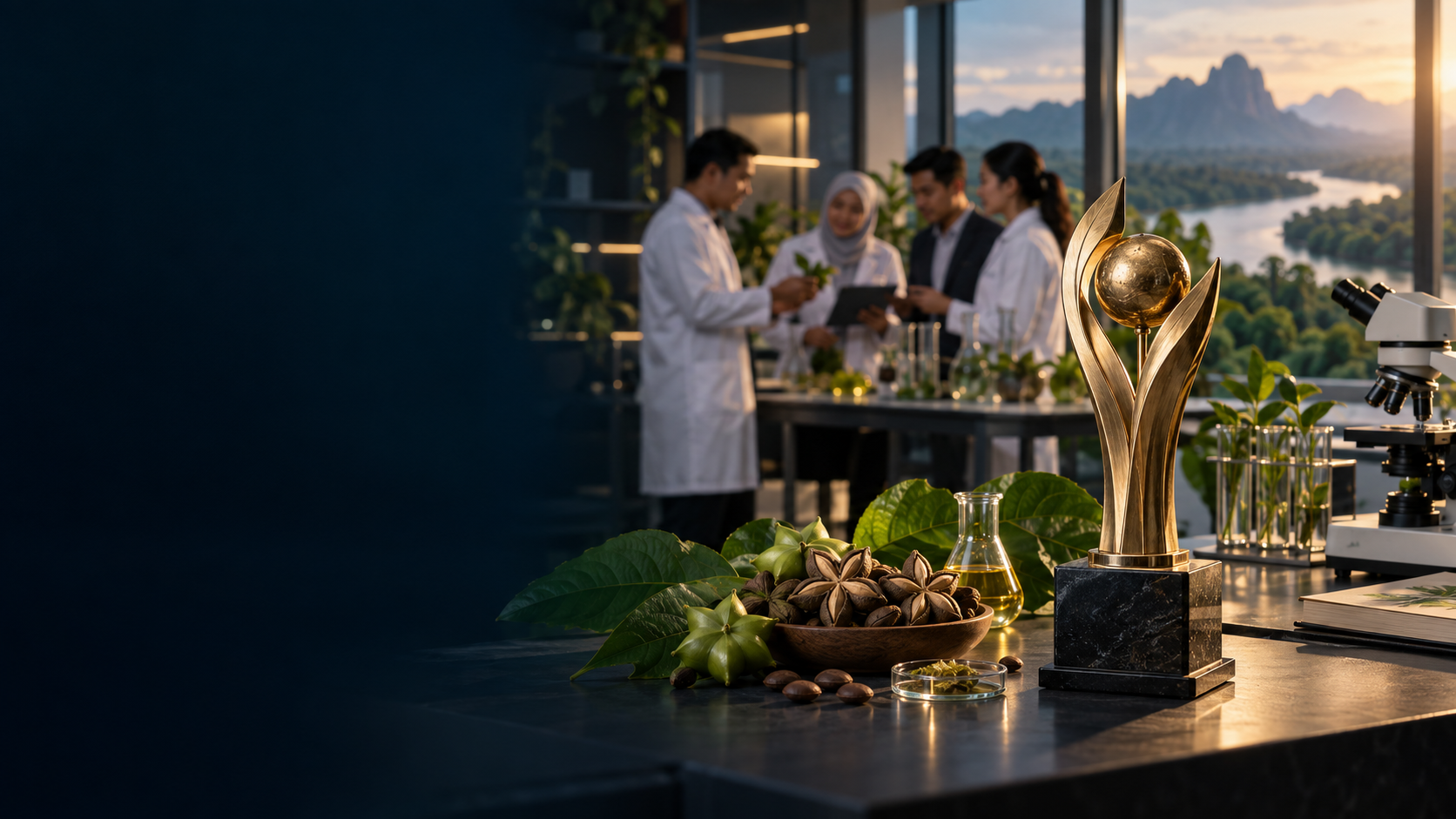Research collaboration and award recognition in sustainable agriculture and biotechnology